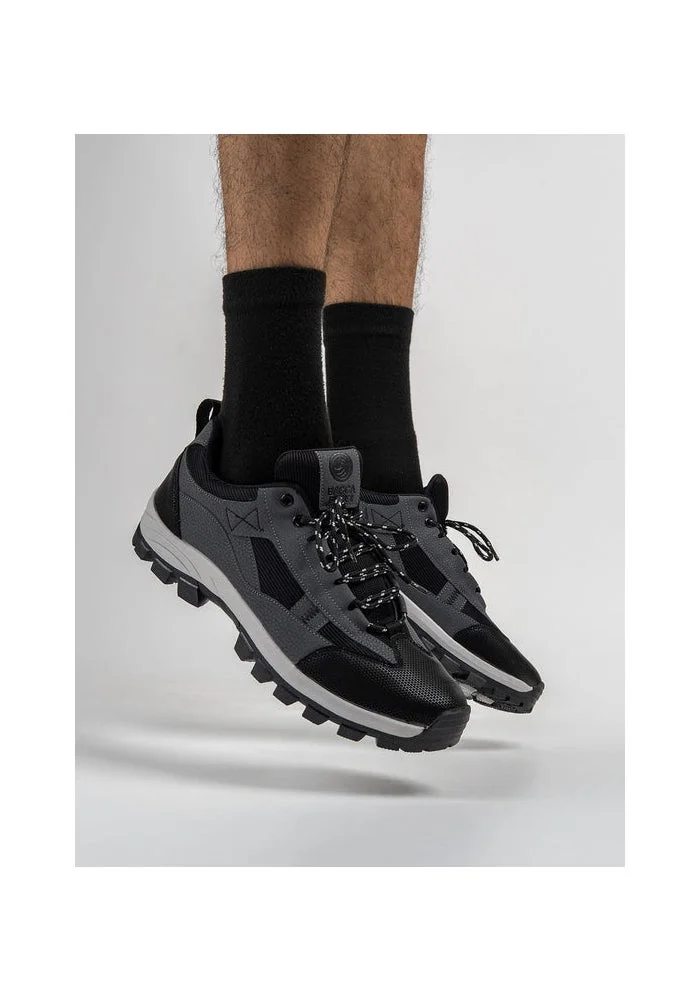 Bacca Bucci Grey FOREST Low-Top Hiking Boots for Men | Best Price UAE